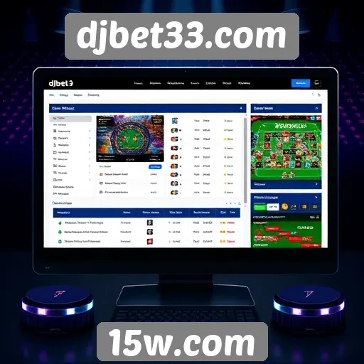 Interface do usuário do site djbet33 em foco